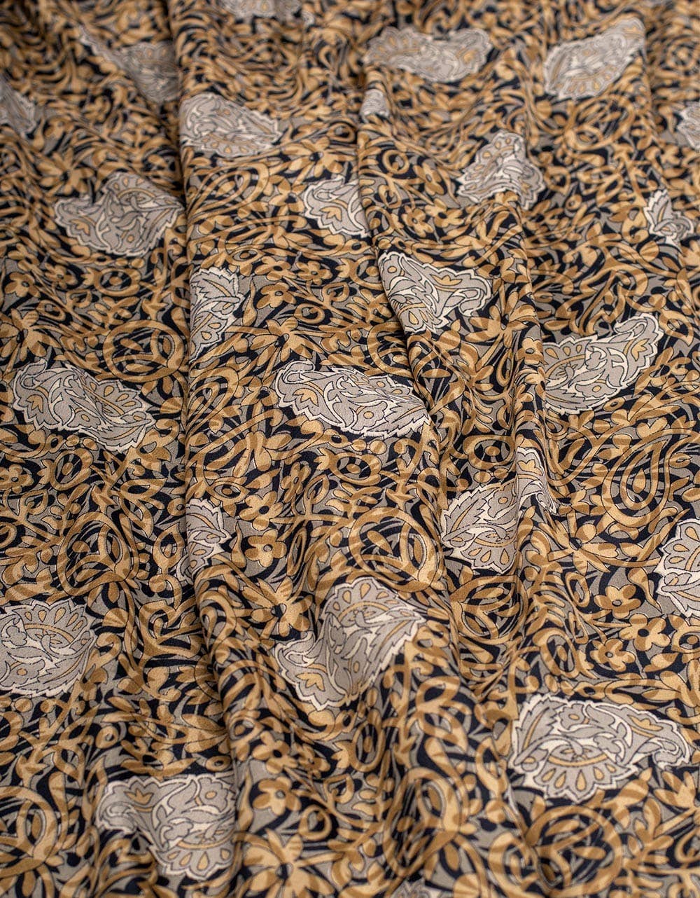 Golden Ochre Silk Shorts