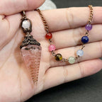 Rose Quartz Chakra Pendulum