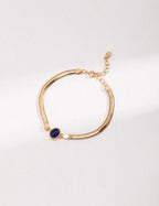 Natural Lapis Lazuli/Tiger Eye Bracelet-2