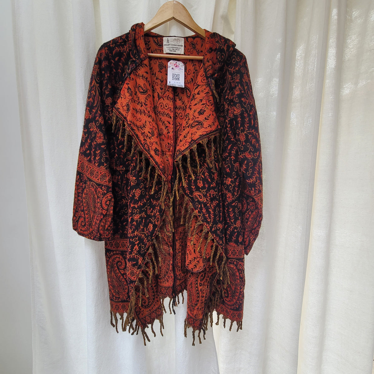 Kia Kimono Cloak - Fringed Festival Coat