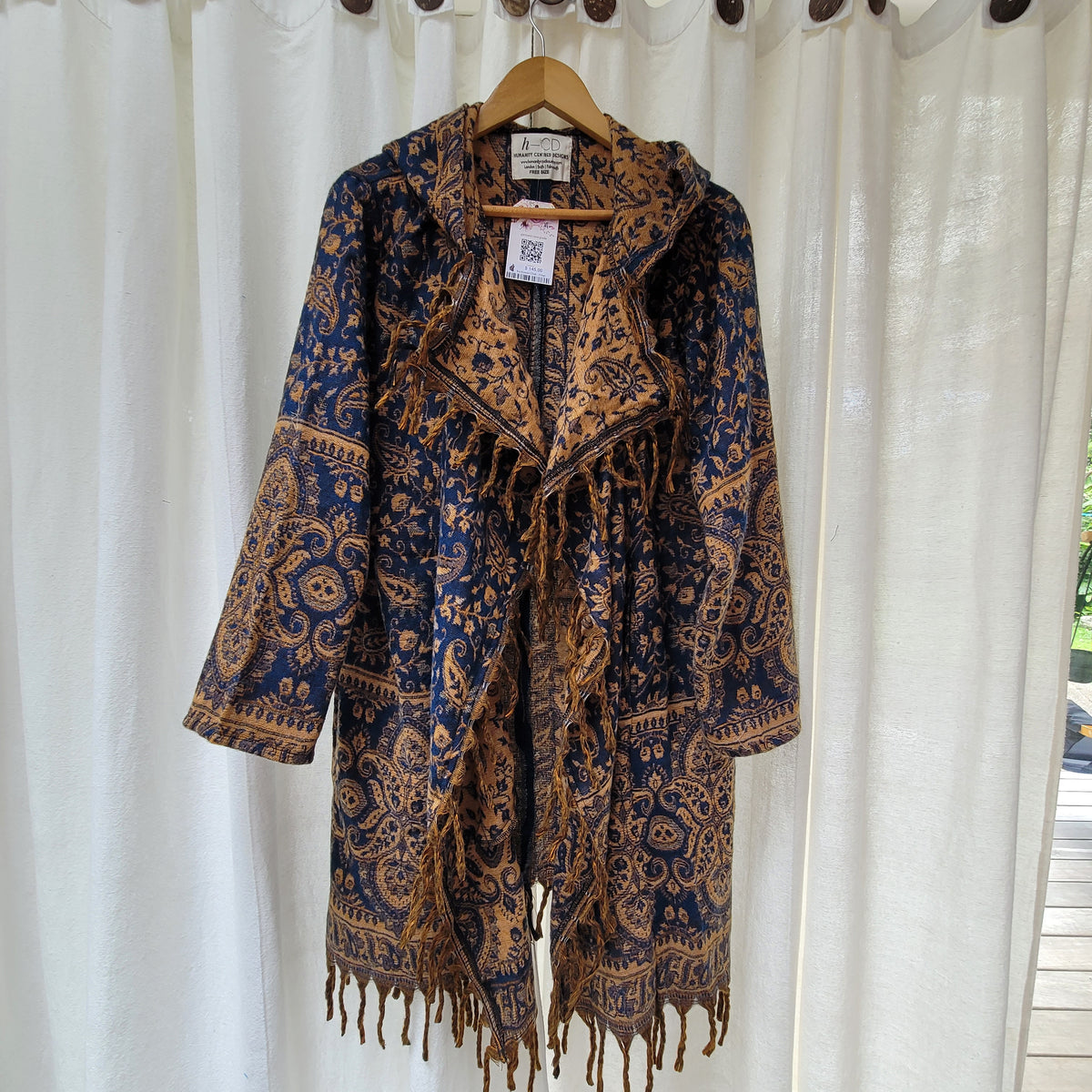 Kia Kimono Cloak - Fringed Festival Coat