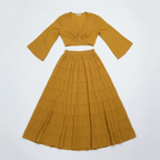Solstice Boho Skirt with Ruffle Sleeve Top Set