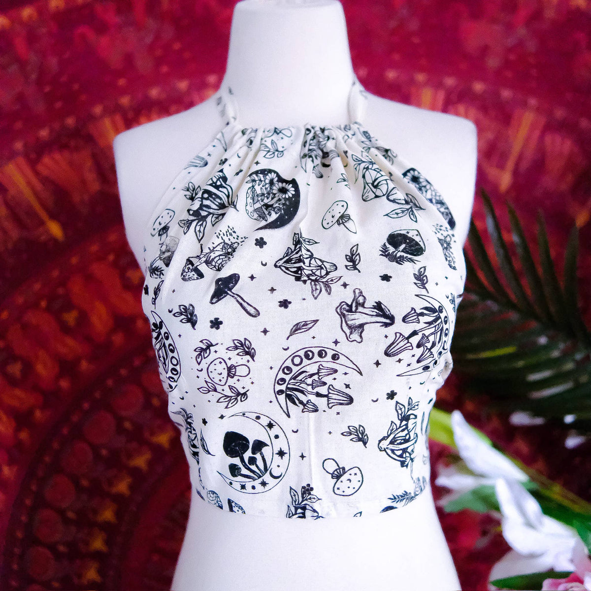 Mushroom Celestial Halter Top