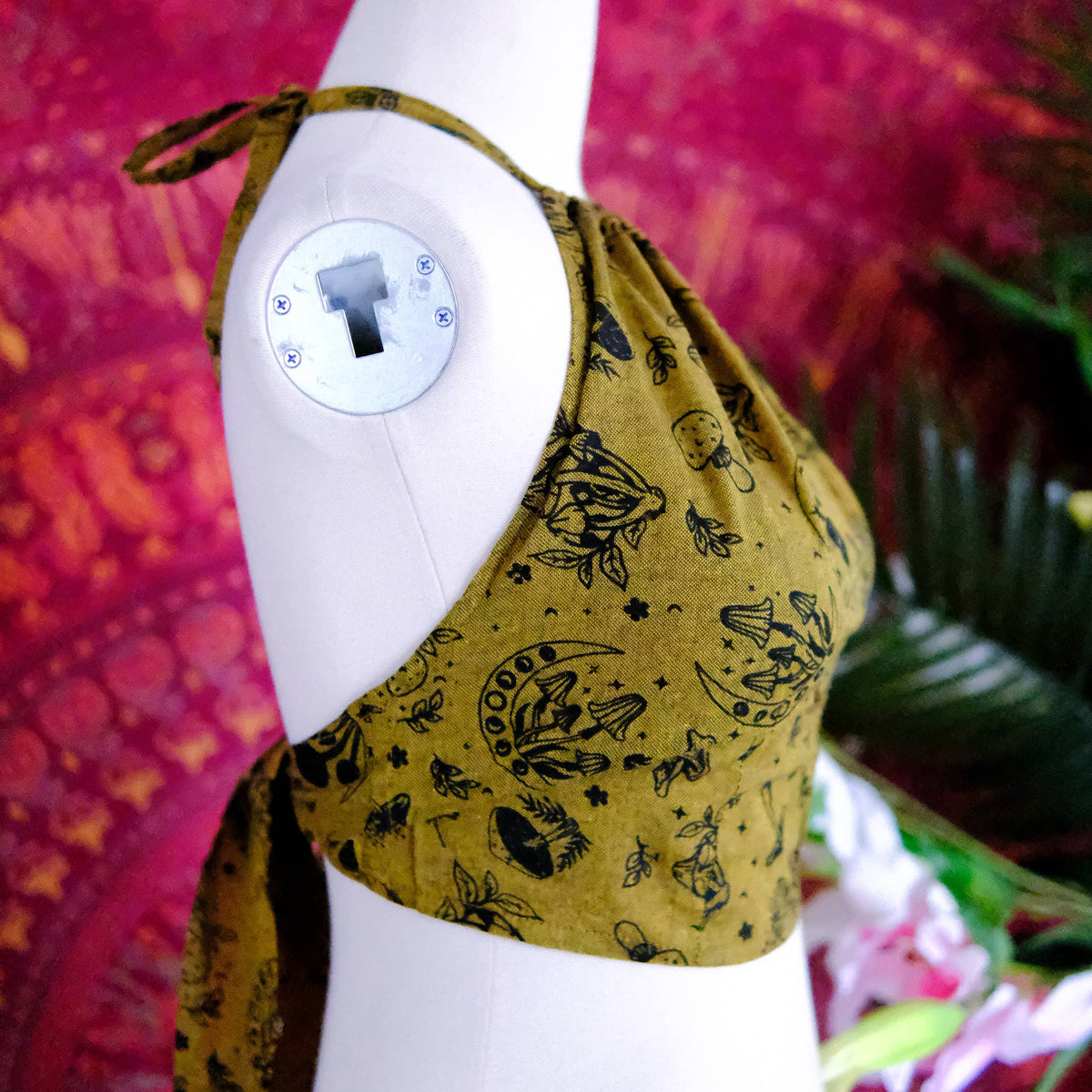 Mushroom Celestial Halter Top