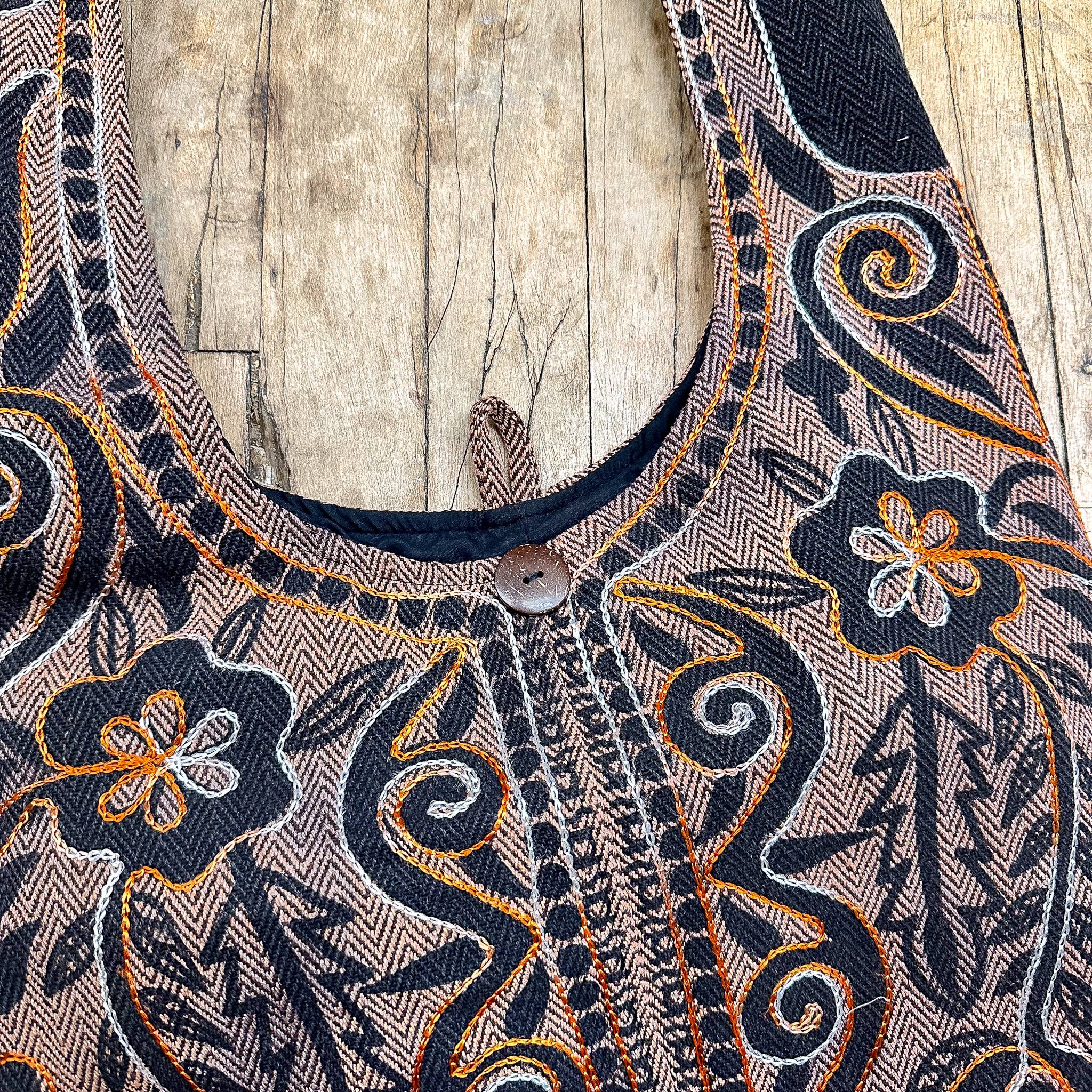 Artisan Embroidered Messenger Bag