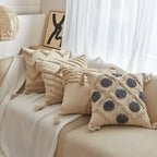 Bohemian Style Pillowcases with Plush Tassels