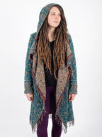 Kia Kimono Cloak - Fringed Festival Coat