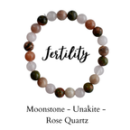 Fertility Bracelet | Moonstone Unakite | Rose Quartz