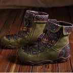 Bohemian Women's Lace-Up Boots