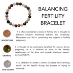 Fertility Bracelet | Moonstone Unakite | Rose Quartz