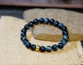 Blue Tiger Eye Bracelet - Intuition & Protection