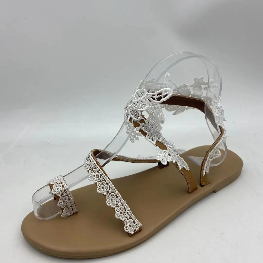 Bohemian Floral Casual Flat Roman Sandals