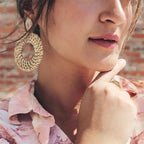 Bohemian Woven Rattan Earrings (One Pair)