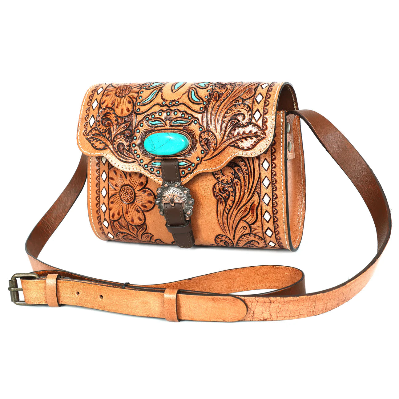 Azure Nomad Saddle Bag