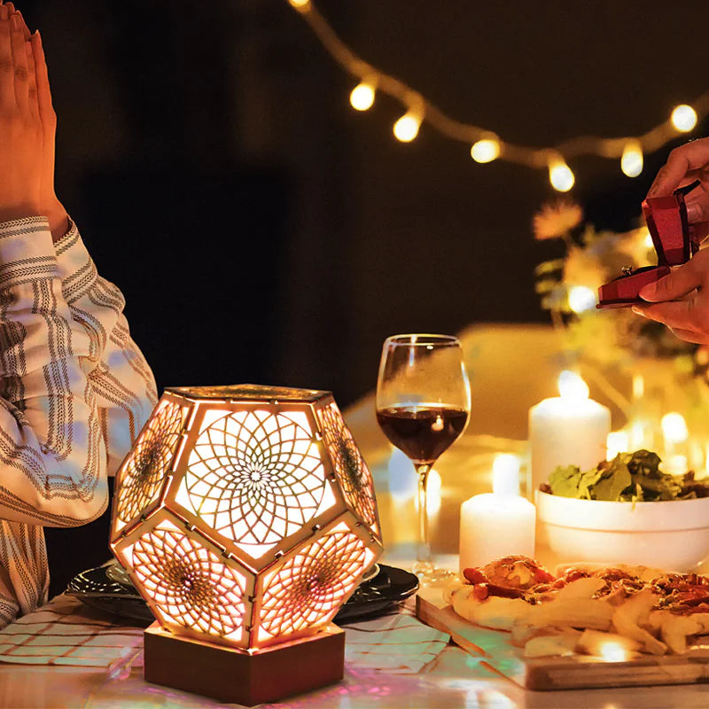 Bohemian Star LED Projection Lantern