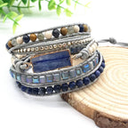 Handwoven Leather Bohemian Multi-Layer Bracelet