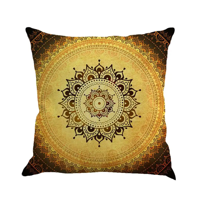 Bohemian Geometric Pattern Linen Cushion Pillowcase