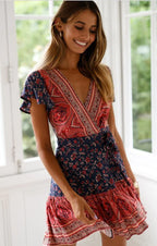 Bohemian Printed Dress Skirt