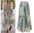Bohemian Maxi Skirt - Women's Midi Skirt