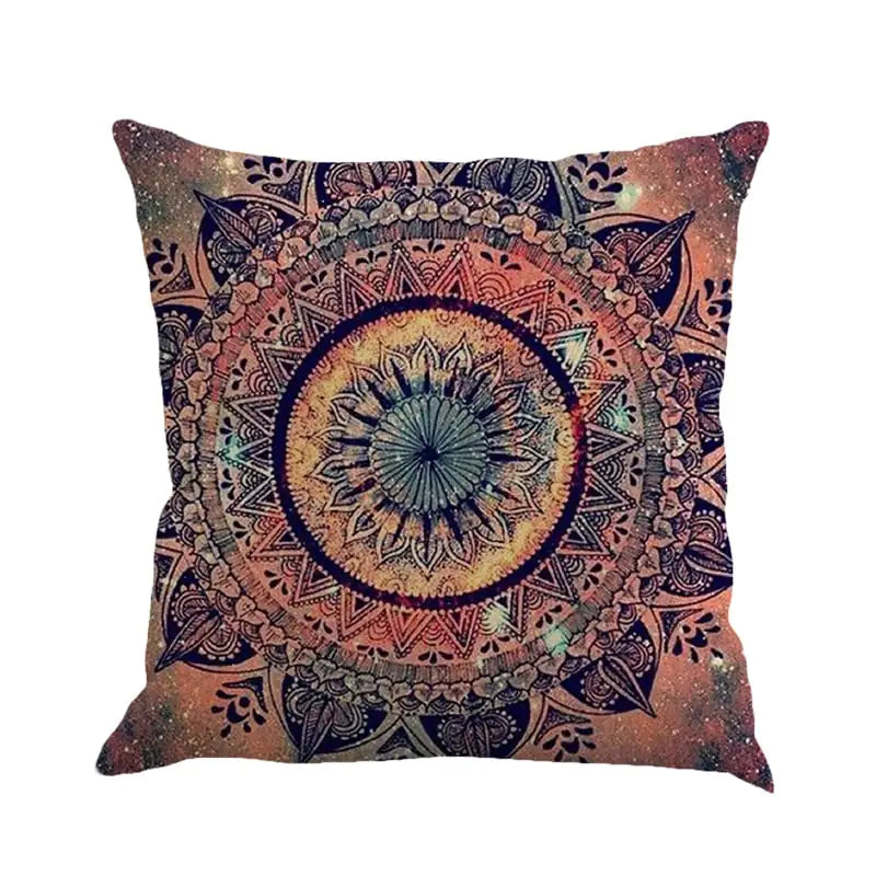 Bohemian Geometric Pattern Linen Cushion Pillowcase