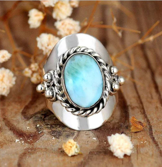 Emerald Bohemian Jewelry Ring