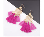 Bohemian Tassel Earrings with Hollow Design