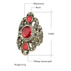 Bohemian Vintage Style Resin Rhinestone Ring