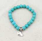Vintage Bohemian Style Turquoise Beaded Bracelet