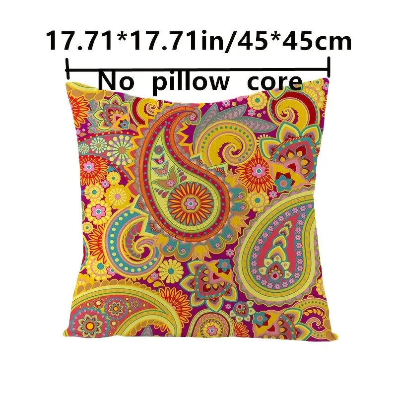 Bohemian Style Linen Printed Embrace Pillowcase