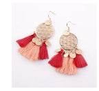 Bohemian Tassel Earrings with Hollow Design