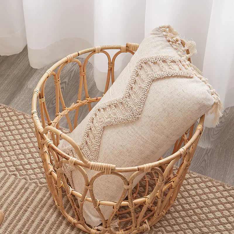 Hand-Woven Bohemian Sofa Pillow Cushion