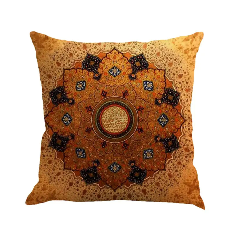 Bohemian Geometric Pattern Linen Cushion Pillowcase