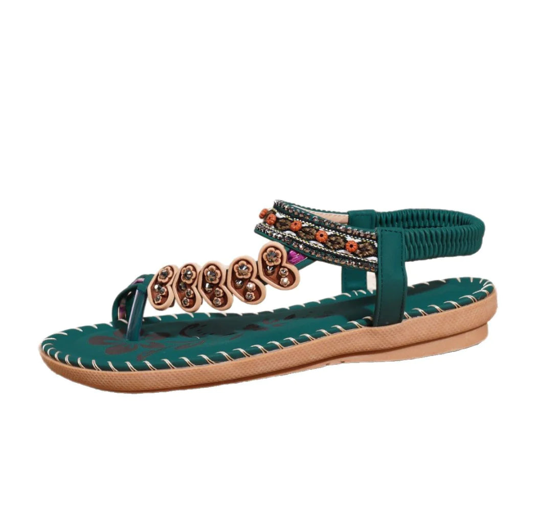 Bohemian Rhinestone Casual Summer Sandals