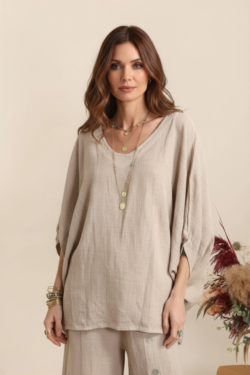 Coastal Linen Blouse