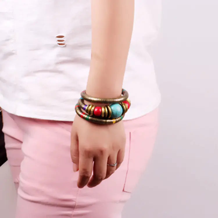 Fashionable Vintage Beaded Bohemian Layered Bracelet