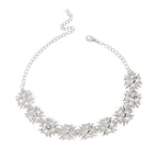 Bohemian Cross Pendant Necklace with Rhinestones