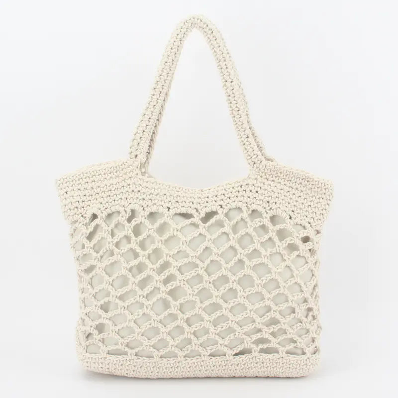 New Crochet Beach Handbag - Summer Woven Tote