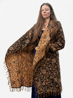 Kia Kimono Cloak - Fringed Festival Coat
