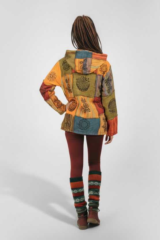 Himalayan Hearth Patchwork Jacket