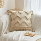 Bohemian Style Pillowcases with Plush Tassels