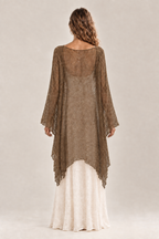 Athena back view with a lower kimono hem