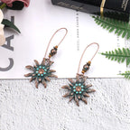 Alloy Sunflower Bohemian Earrings