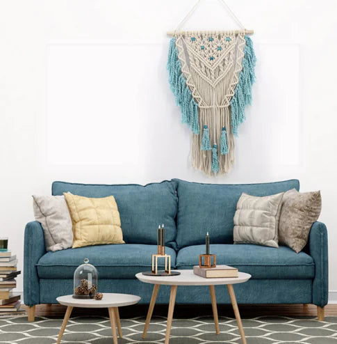 Bohemian Tapestry in Blue Color