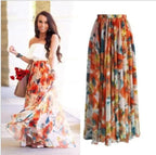 Bohemian Maxi Skirt - Women's Midi Skirt