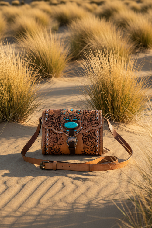 Bag Resting in Desert with NZ Tussock Grass