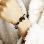 Labradorite Double Braided Bohemian Bracelet