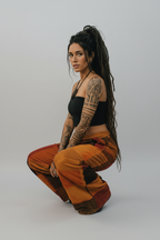 Crouching pose corduroy reference
