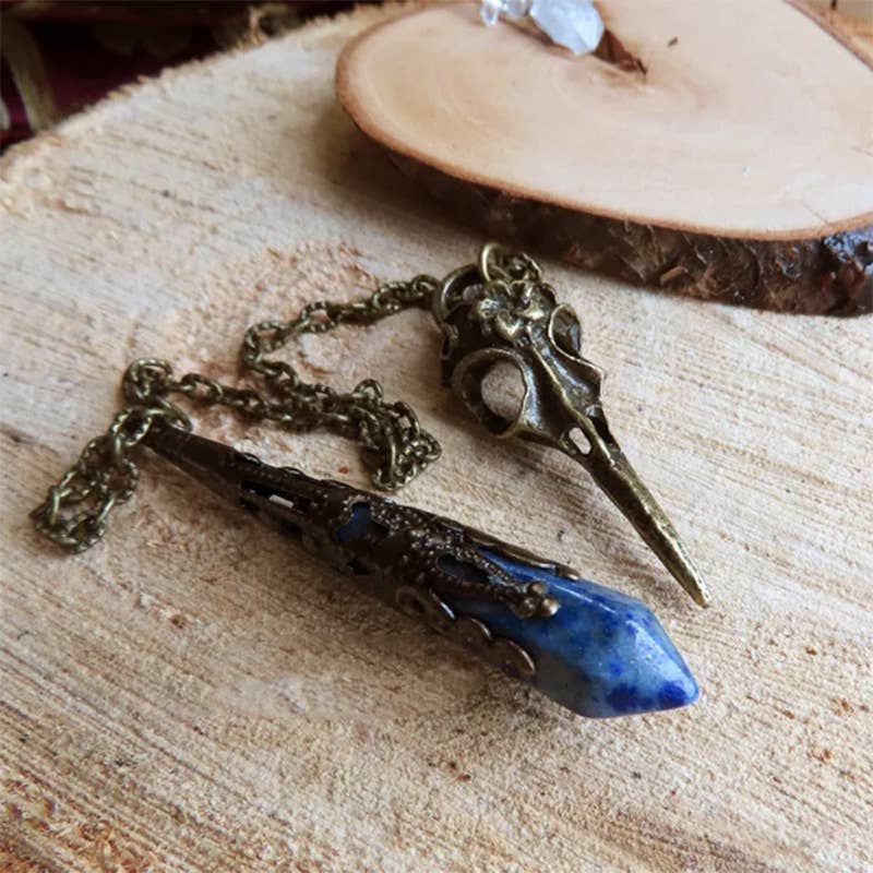 Seer’s Crow Lapis Pendulum