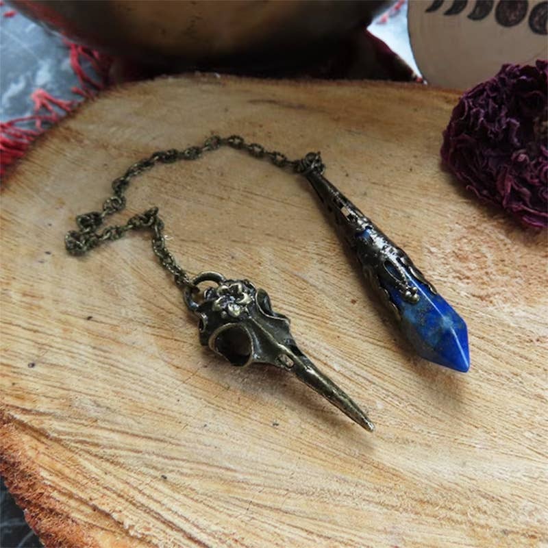 Seer’s Crow Lapis Pendulum