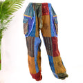 Himalayan Patchwork Zipper Joggers